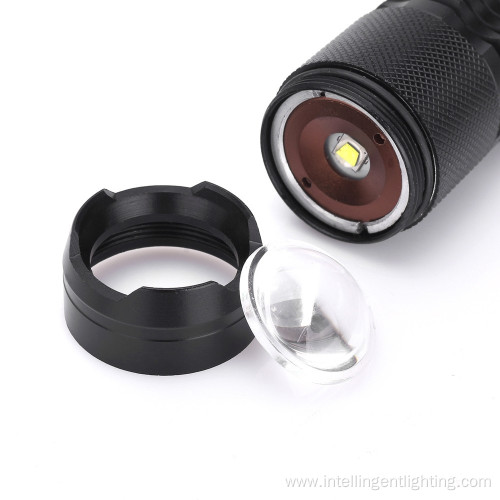 Clip torches Telescopic Zoom Outdoor Flashlight